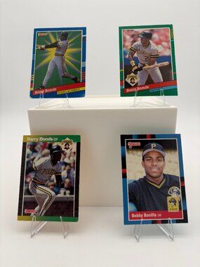 Lot of 8 Baseball Cards Pittsburg Pirates 3 Barry Bonds 1 Bobby Bonilla 4 others